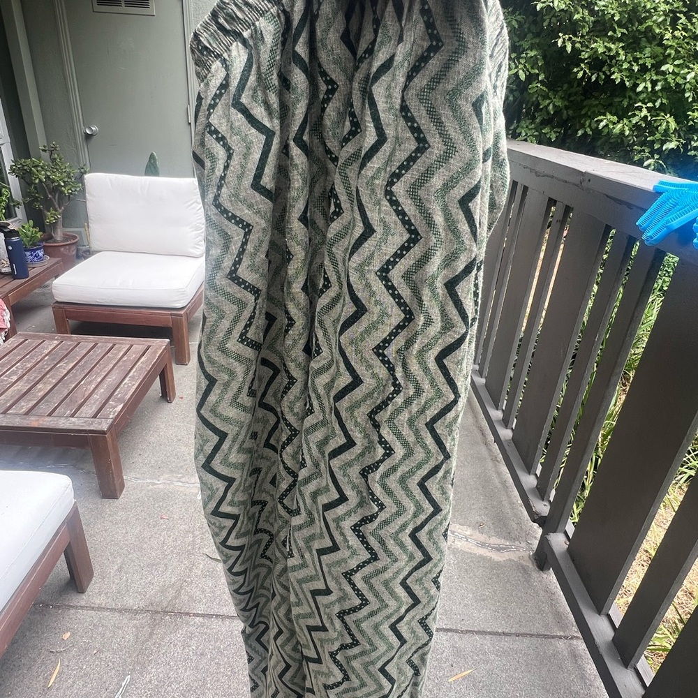 Chevron Patterned Black and White harem pants